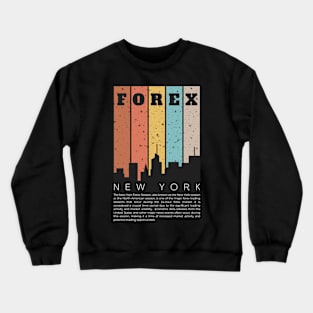 Forex New York Skyline Crewneck Sweatshirt